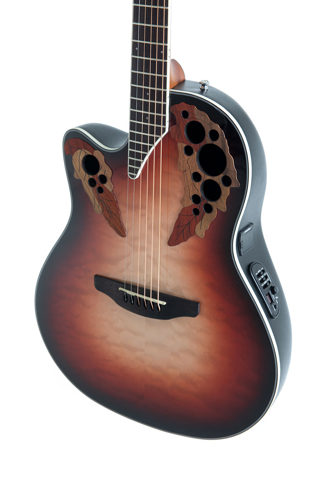 Chitarre Elettroacustiche Celebrity Elite Plus Mid Cutaway Lefthand Ruby Burst