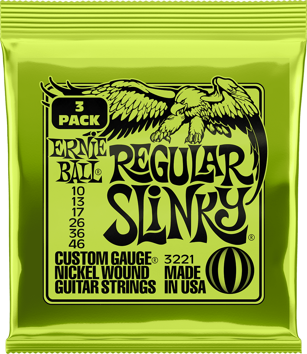 Ernie Ball 3221 Regular Slinky 10-46 Confezione da 3