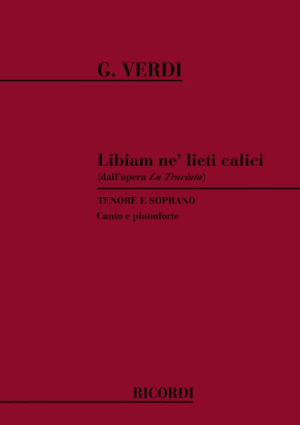 VERDI G. - LIBIAM NE' LIETI CALICI - CHANT ET PIANO