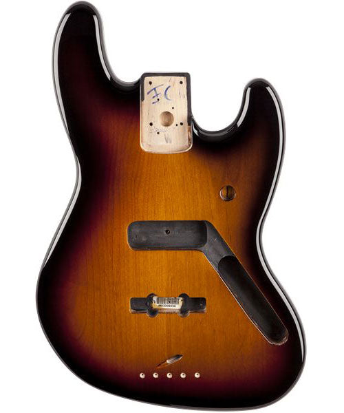 STANDARD JAZZ BASS CORPO IN ONTANO, SUNBURST MARRONE