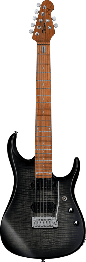 JP15 7 Top in acero fiammato Trans Black Satin