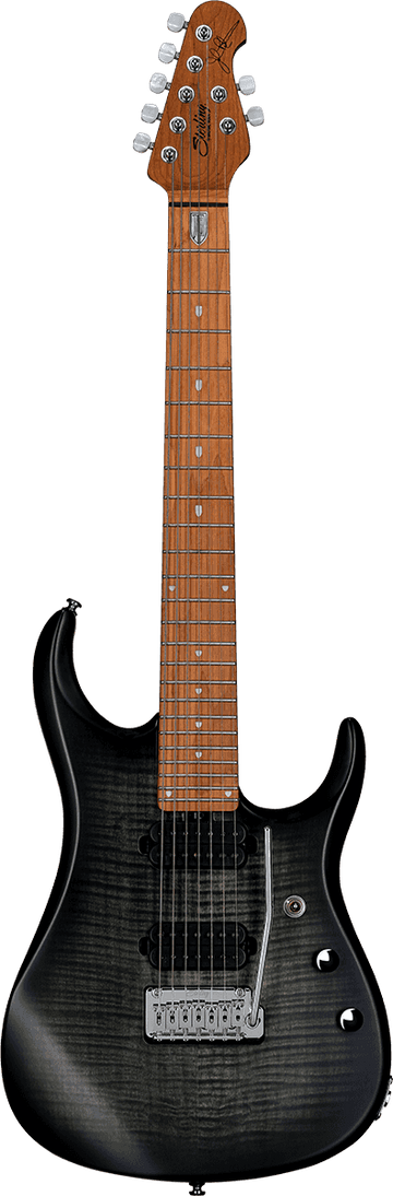 JP15 7 Top in acero fiammato Trans Black Satin