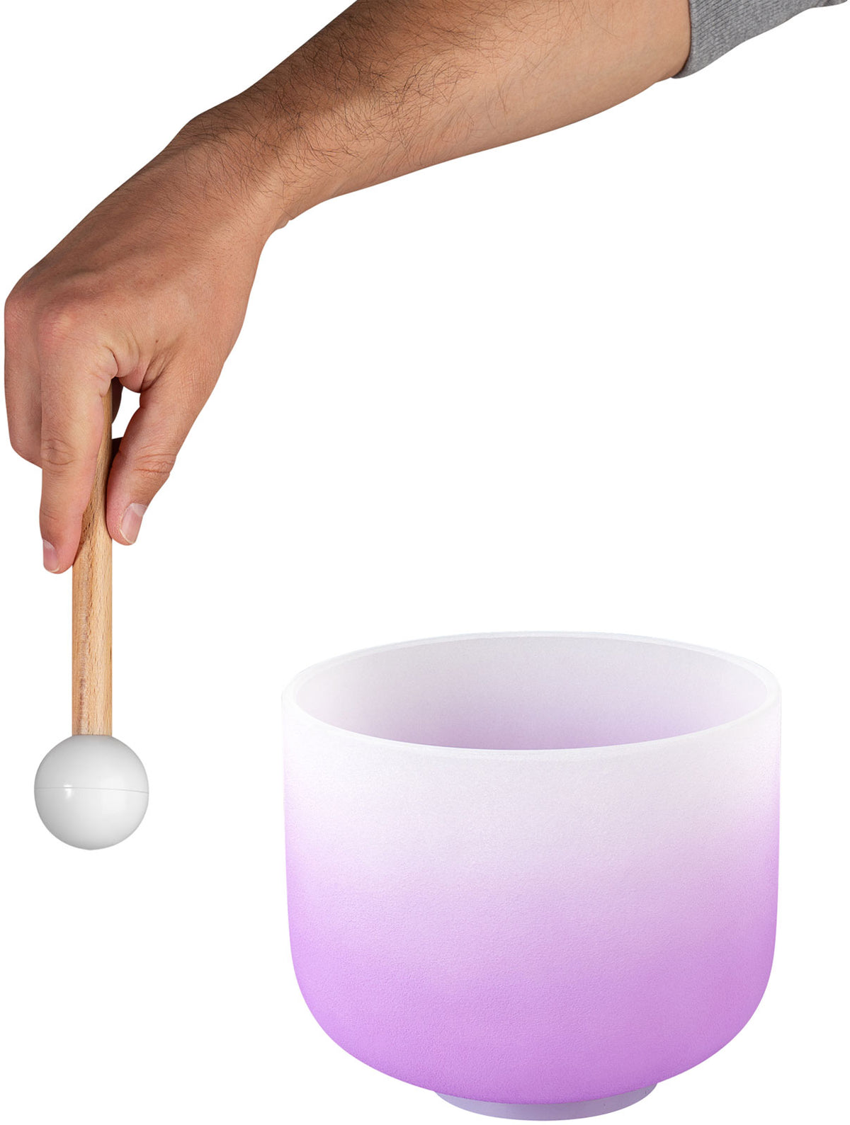 Crystal Singing Bowl Chakra 8" - Violet Crown B (432 Hz)