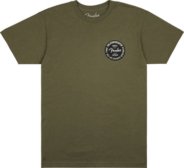 Stratocaster 70Th Anni Badge Tee Olive M