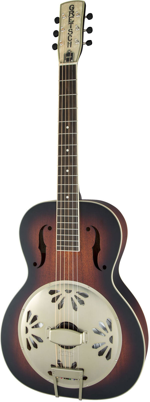 G9240 Alligator Resonator con manico rotondo e cono biscuit, sunburst a 2 colori
