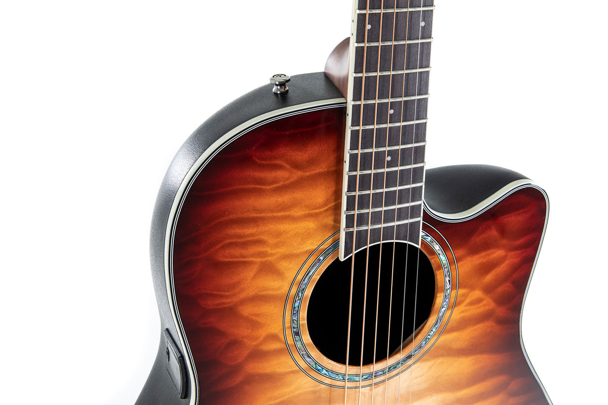 Chitarre Elettroacustiche Celebrity Standard Plus Mid Cutaway Cognac Burst Gloss
