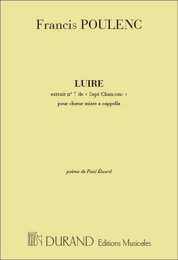 Poulenc F. - Luire - Choeur