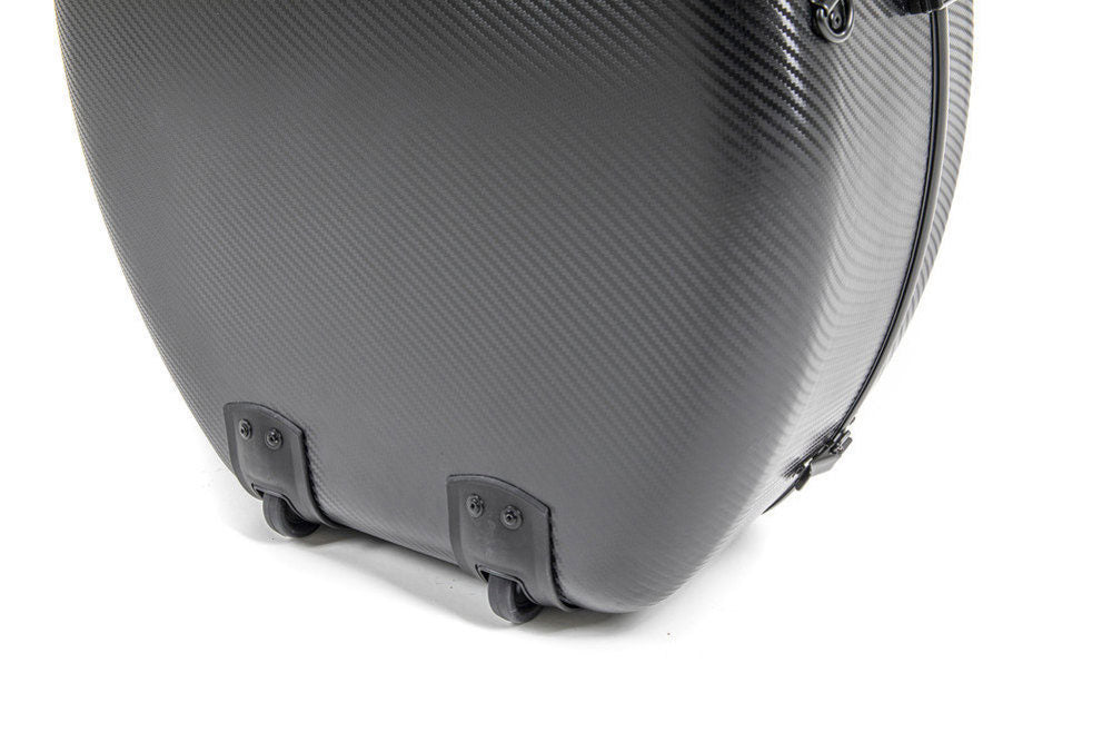 CELLO CASE POLYCARBONAT 4.6 4/4 BLACK ROLLY