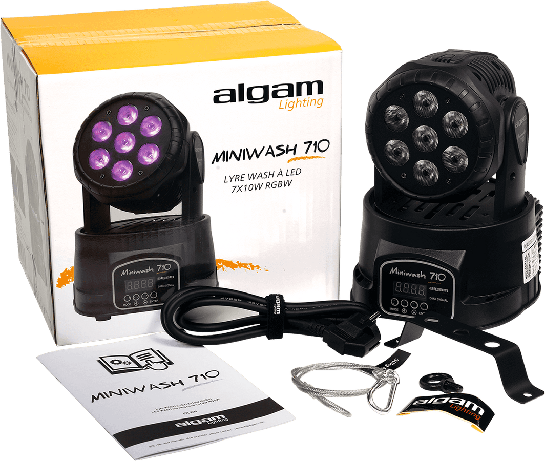 MINI WASH 710 - LYRE WASH LED 7 x 10W RGBW