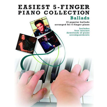 Raccolta di pianoforte a 5 dita più facile Ballate