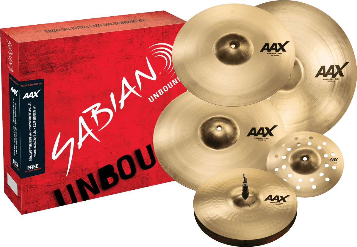 AAX Praise And Worship Brillante 14/16/18/21 + 1 Splash +9 Giorni Di Prova DRUMEO