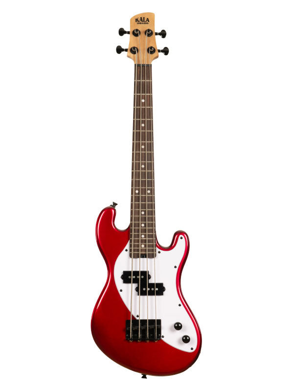Kala Solid Body U-Bass 4 Cordes With Bag - Metallic Red