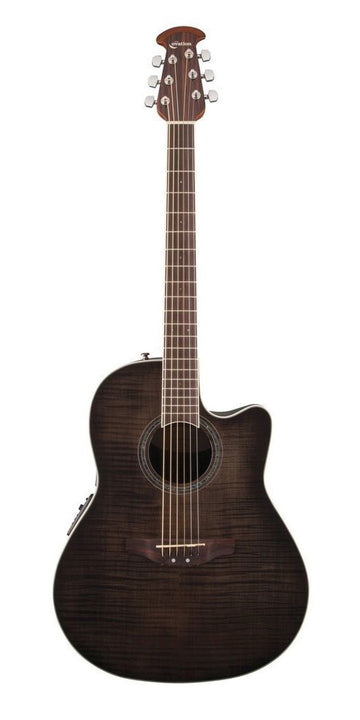 Chitarre Elettroacustiche Celebrity Standard Plus Mid Cutaway Transparent Blackburst Flame