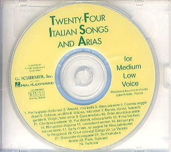 TWENTY-four Italian Songs And Arias Of The 17TH And 18TH Centuries M - Voce