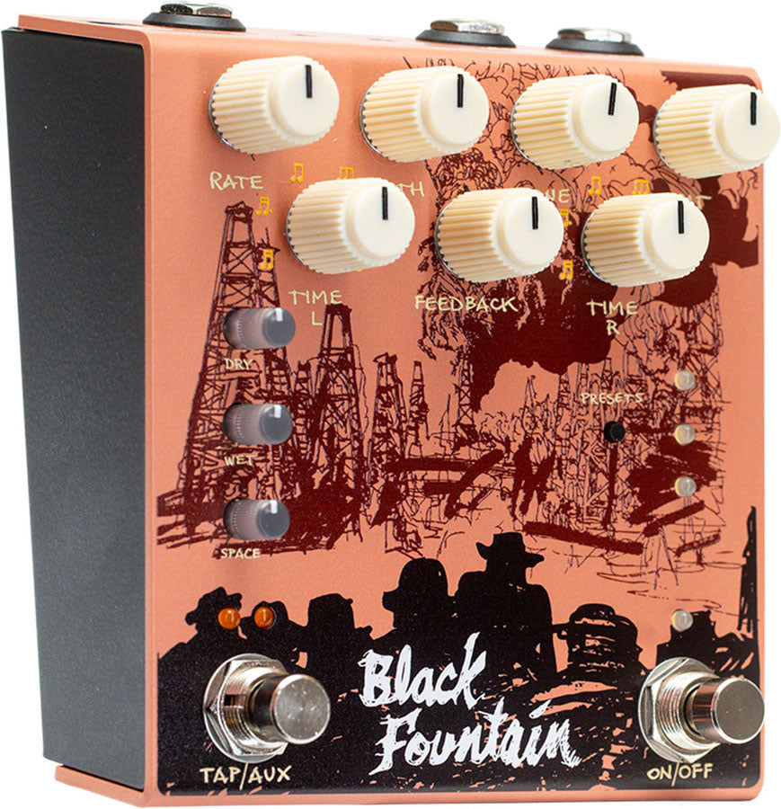 Black Fountain Stereo Terracotta - Oil Can Delay