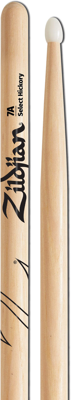 HICKORY SERIES - 7A NYLON - NATURAL DRUMSTICK