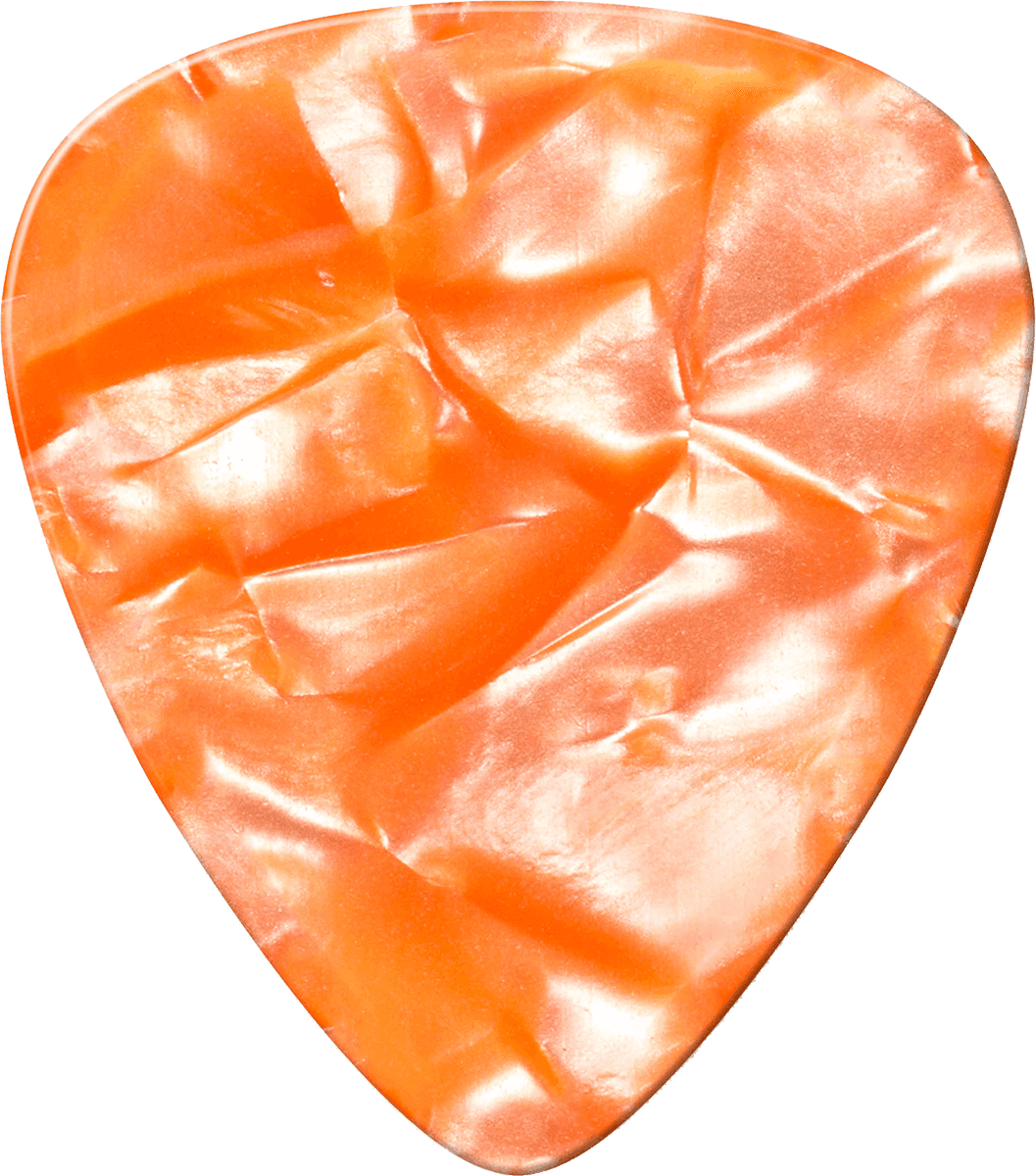 12 x Celluloide Perloid arancione sottile