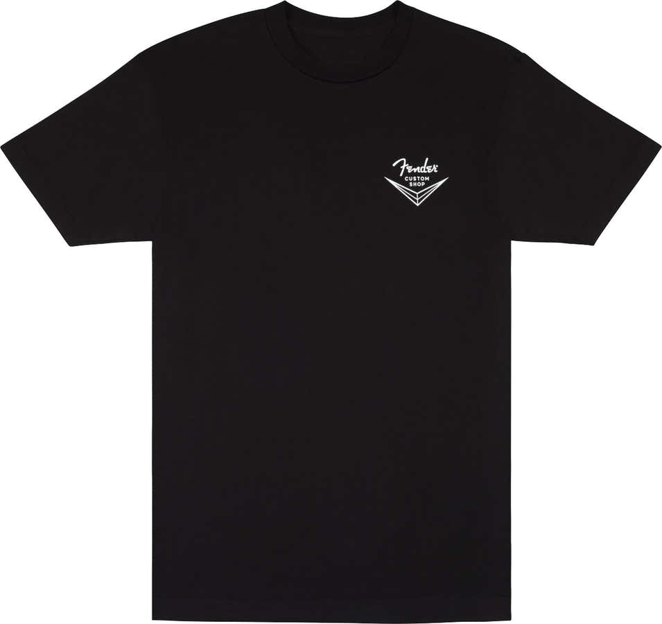"L" T-Shirt Logo Fender Custom Shop Black