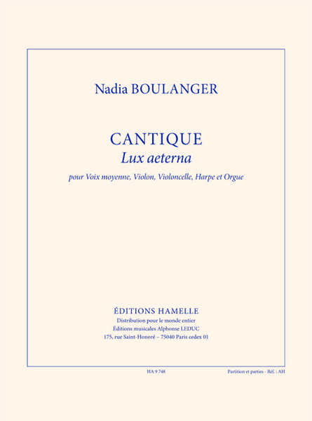 Cantique (Lux Aeterna)