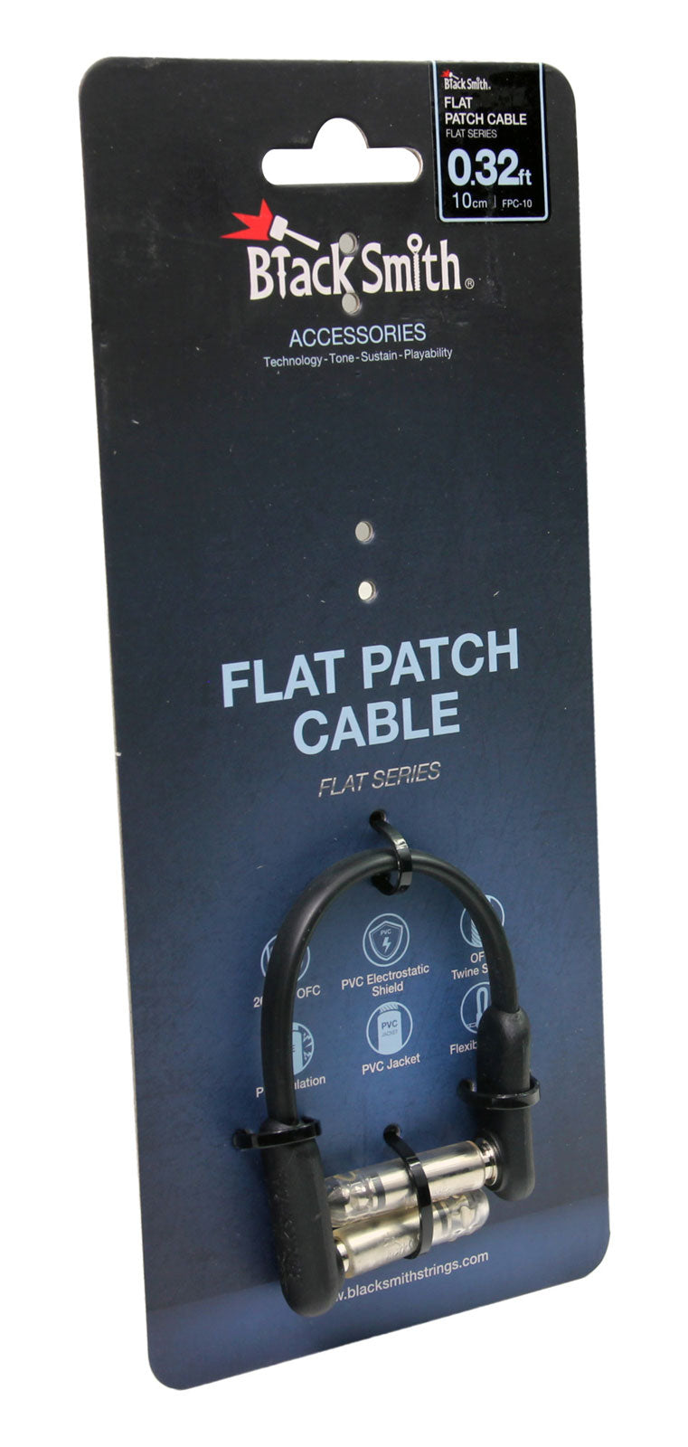 Cavo patch 0.10M Jack angolati