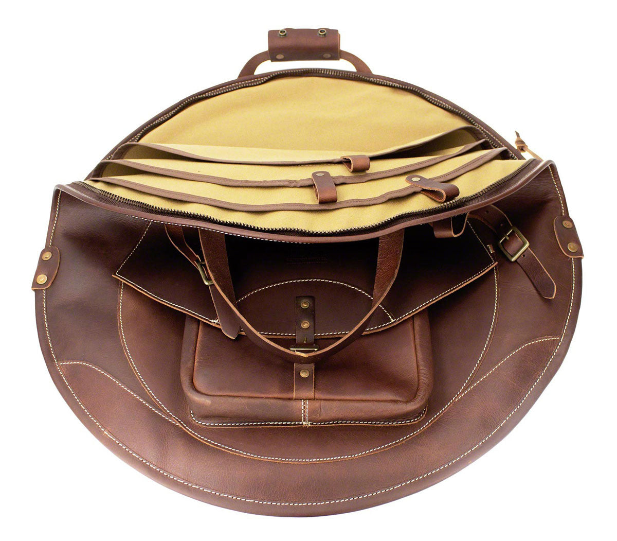 Borsa per Piatti in Pelle 24" Zaino - Marrone
