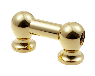 TL1S25-BR Blocchetto Tubolare 25mm Ottone A Singolo Tirante (X1)