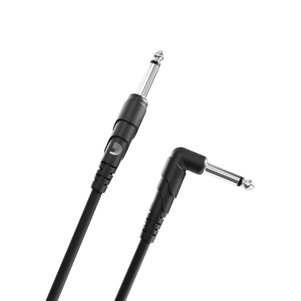 D'ADDARIO CLASSIC SERIES INSTRUMENT CABLE RIGHT ANGLE PLUG 20 FEET