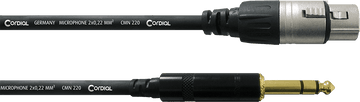 Cavo Audio Stereo XLR Femmina/jack Stereo 6 M