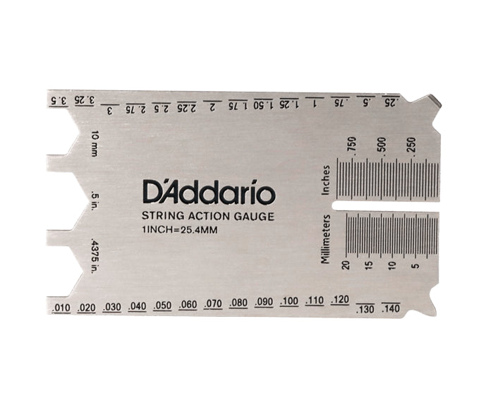 RULER TO MEASURE AND ADJUST THE ACTION OF THE ADDARIO STRINGS