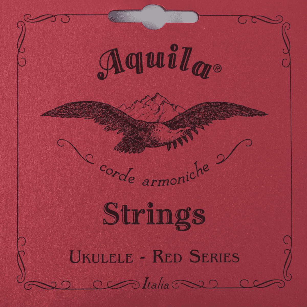 Aquila Reds Set Ukulele Tenore GCEA Sol Grave Rosso Rivestito