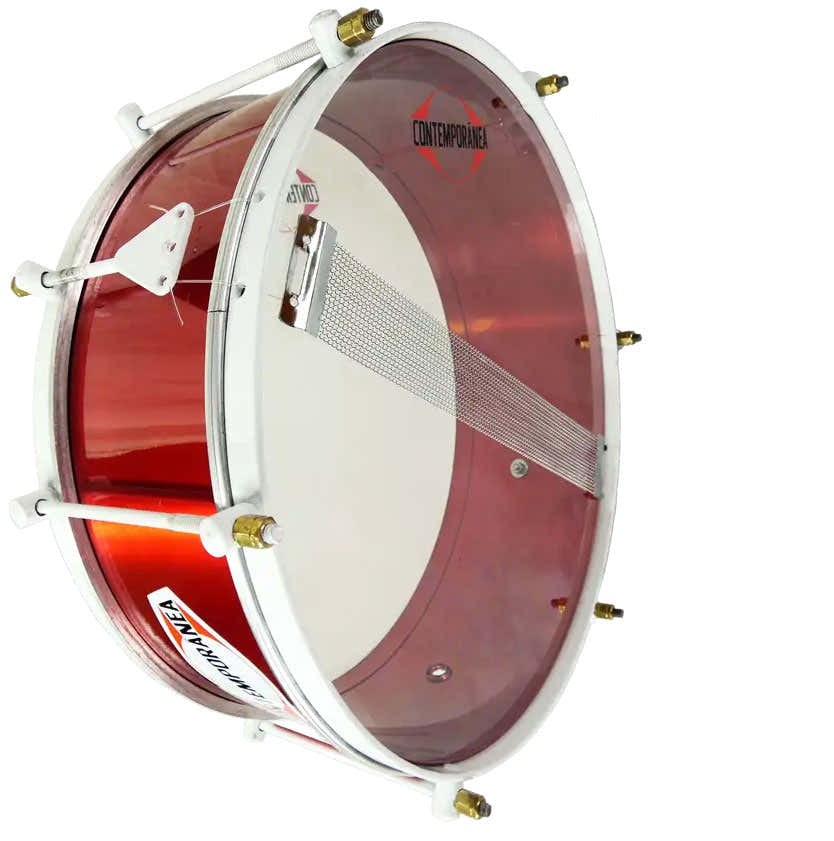 Caixa 14" x 15cm - 6 tiranti - cordiera - Light - Rosso - edizione ALEGRIA