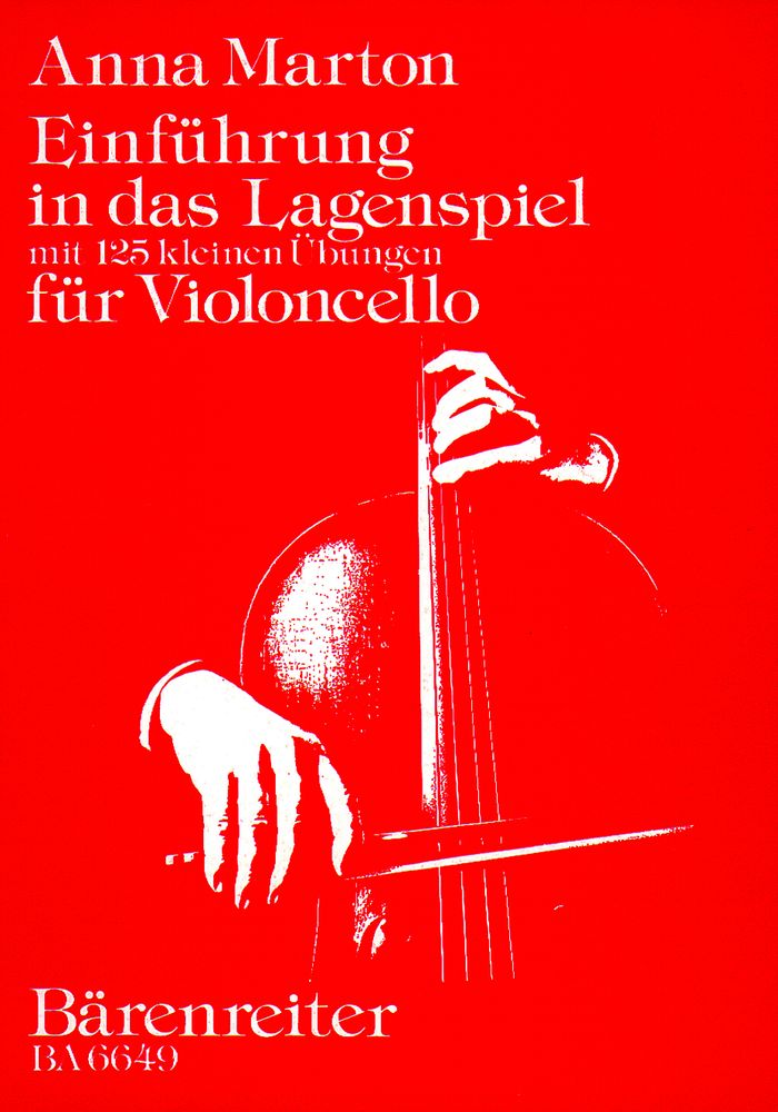 Marton Anna - Introduzione allo studio delle posizioni con 125 piccoli esercizi - Violoncello