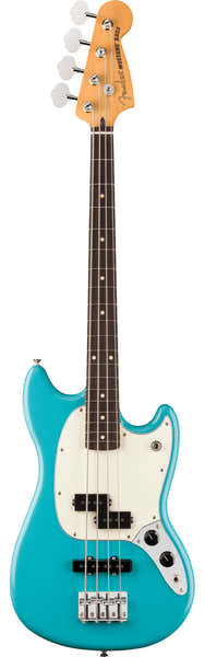 Fender Mustang Bass PJ Player II RW Blu Aquatone