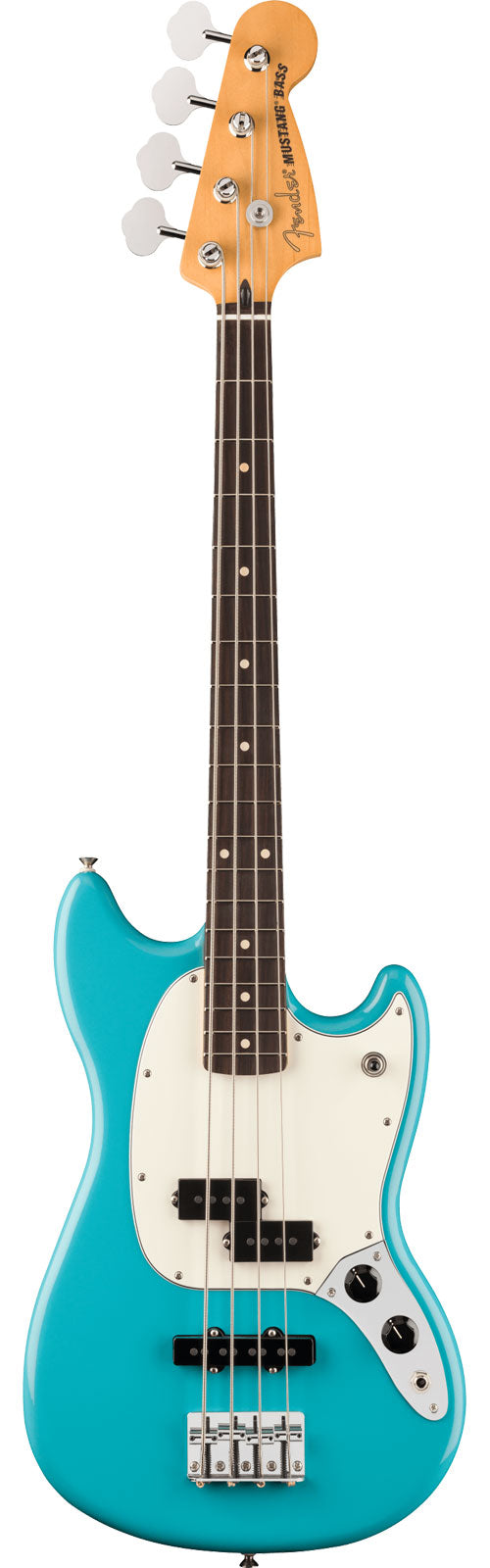 Fender Mustang Bass PJ Player II RW Blu Aquatone