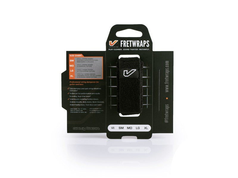 Fretwraps String Muter- 1 Confezione Nero (medio)