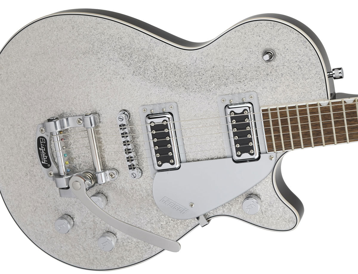 G5230T Electromatic Sparkle Jet Ft Single-Cut con Bigsby Lrl Argento scintillante