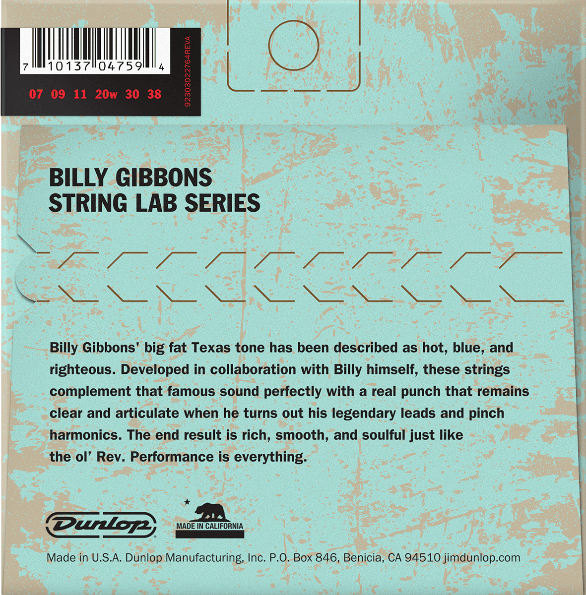 ELECTRIC CORDS SIGNATURE REV. WILLY'S LOTTERY SUPER FINE !7-9-11-20-20W-30-38