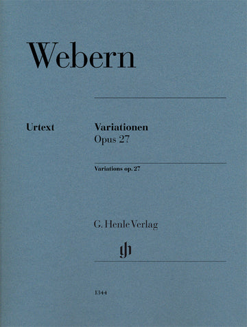 Webern A. - Variations Op.27 - Piano