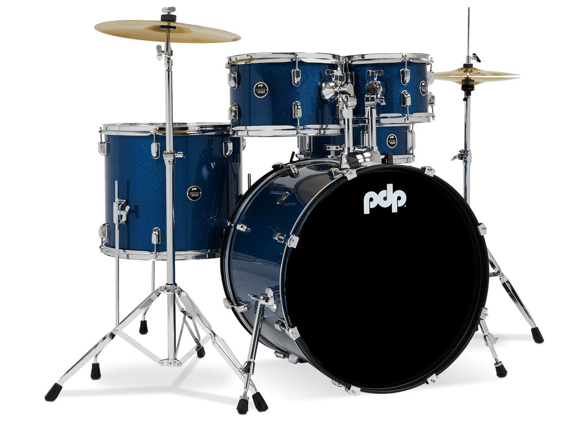 SET COMPLETO BATTERIA CENTERSTAGE BLUE SPARKLE PDCE2215KTRB