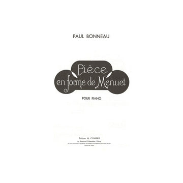 Bonneau - Pièce En Forme De Menuet - Piano