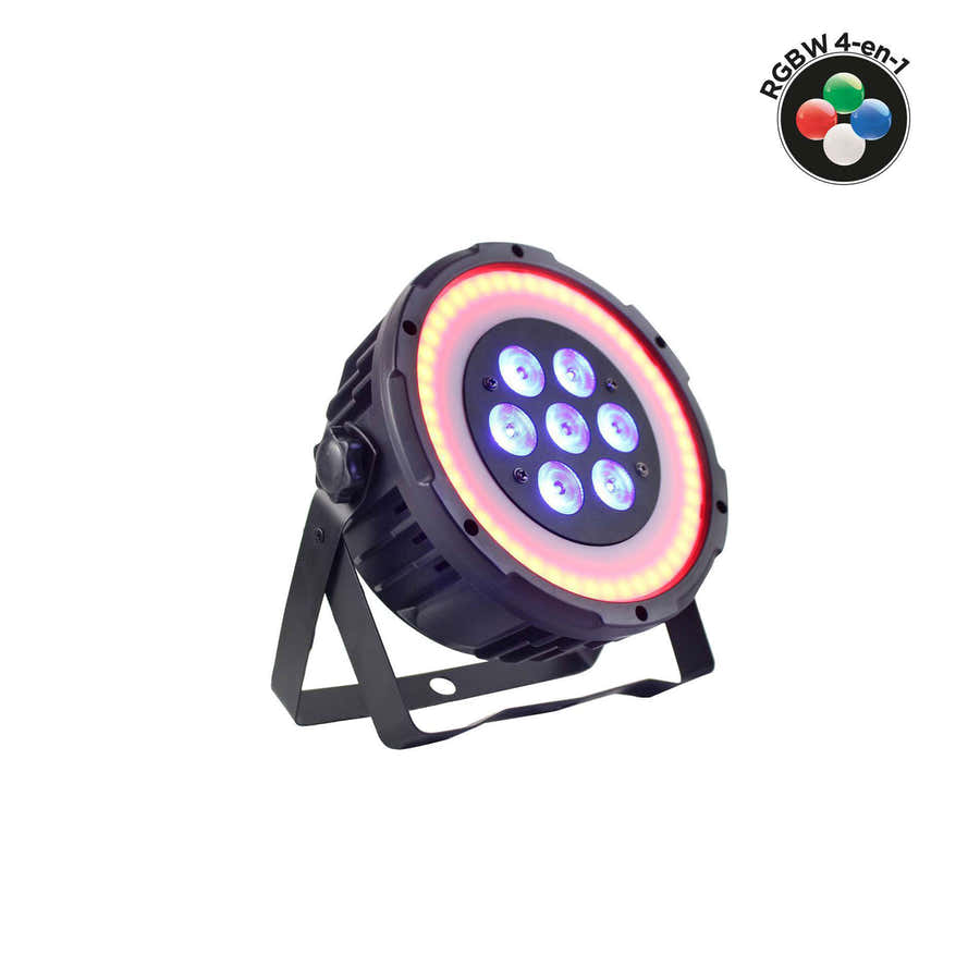 Par Slim 7X10W Anello Quad