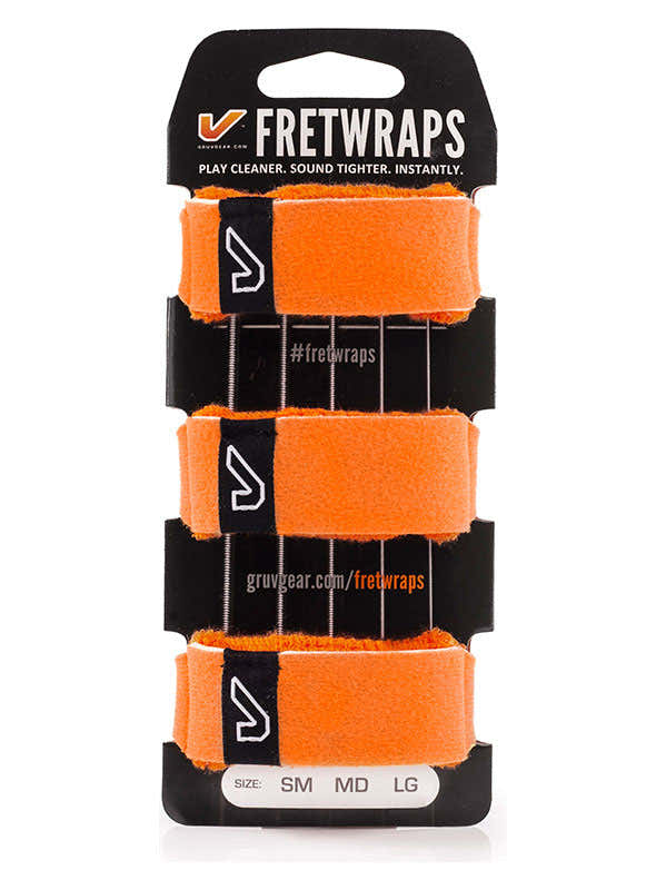 FretWraps Confezione da 3 Arancione acceso - Grande