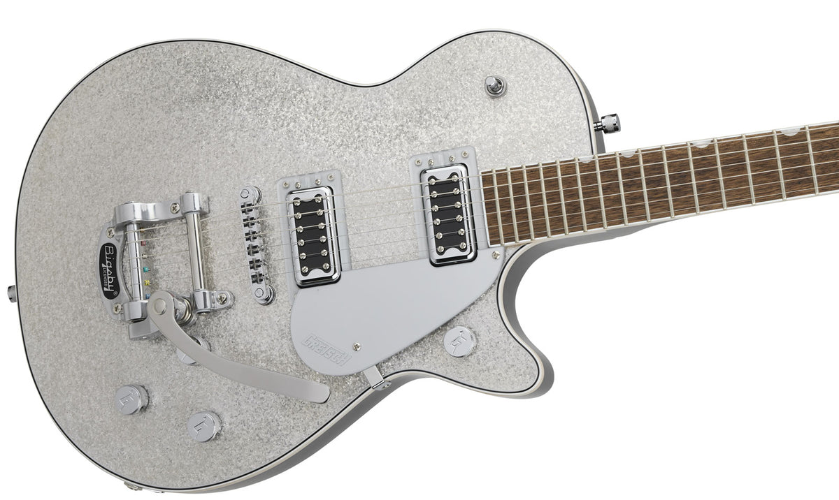 G5230T Electromatic Sparkle Jet Ft Single-Cut con Bigsby Lrl Argento scintillante