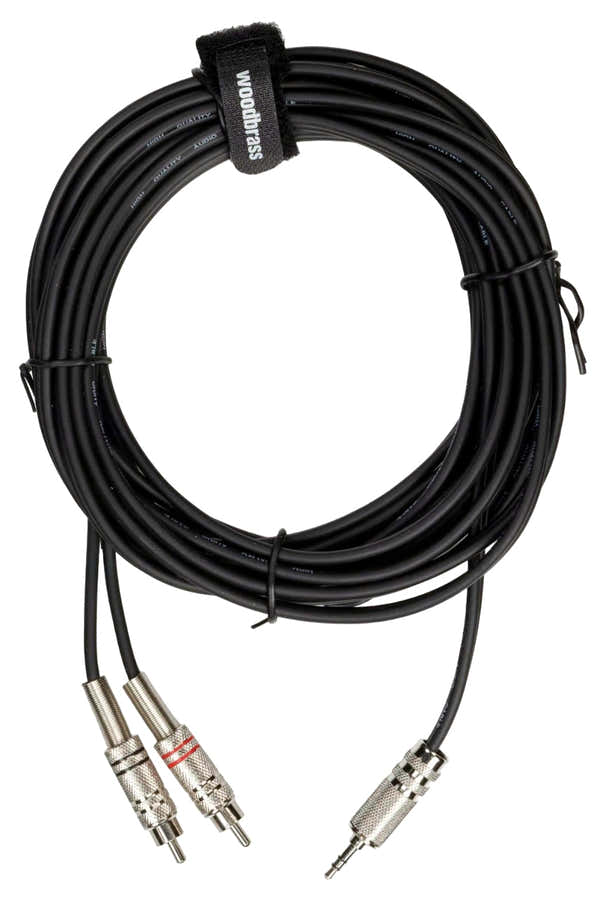 Cavo Mini Jack Stereo / 2 RCA Maschio - 6 m - AC22