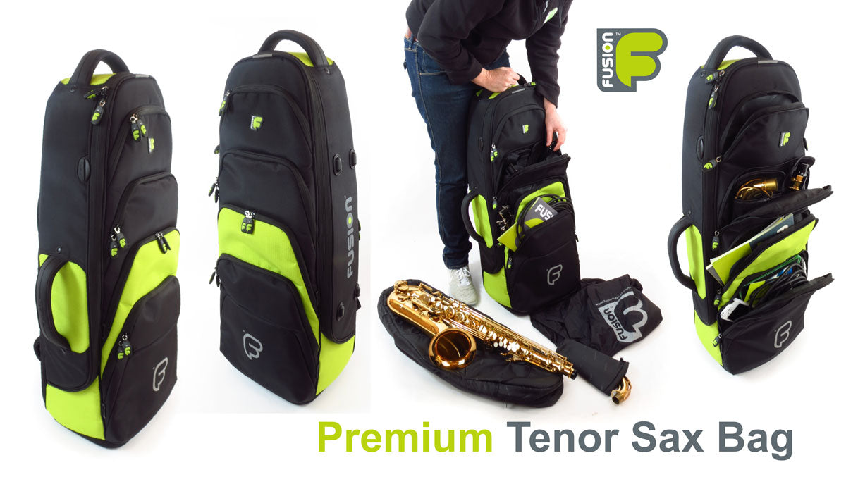 Custodia Premium Nera/Verde per Sassofono Tenore