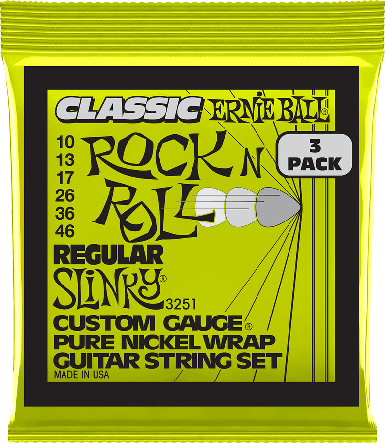 3251 Classic RNR Regular Slinky 10-46 Confezione da 3