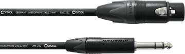 Cavo Audio Stereo XLR Femmina/Jack 2,5 M