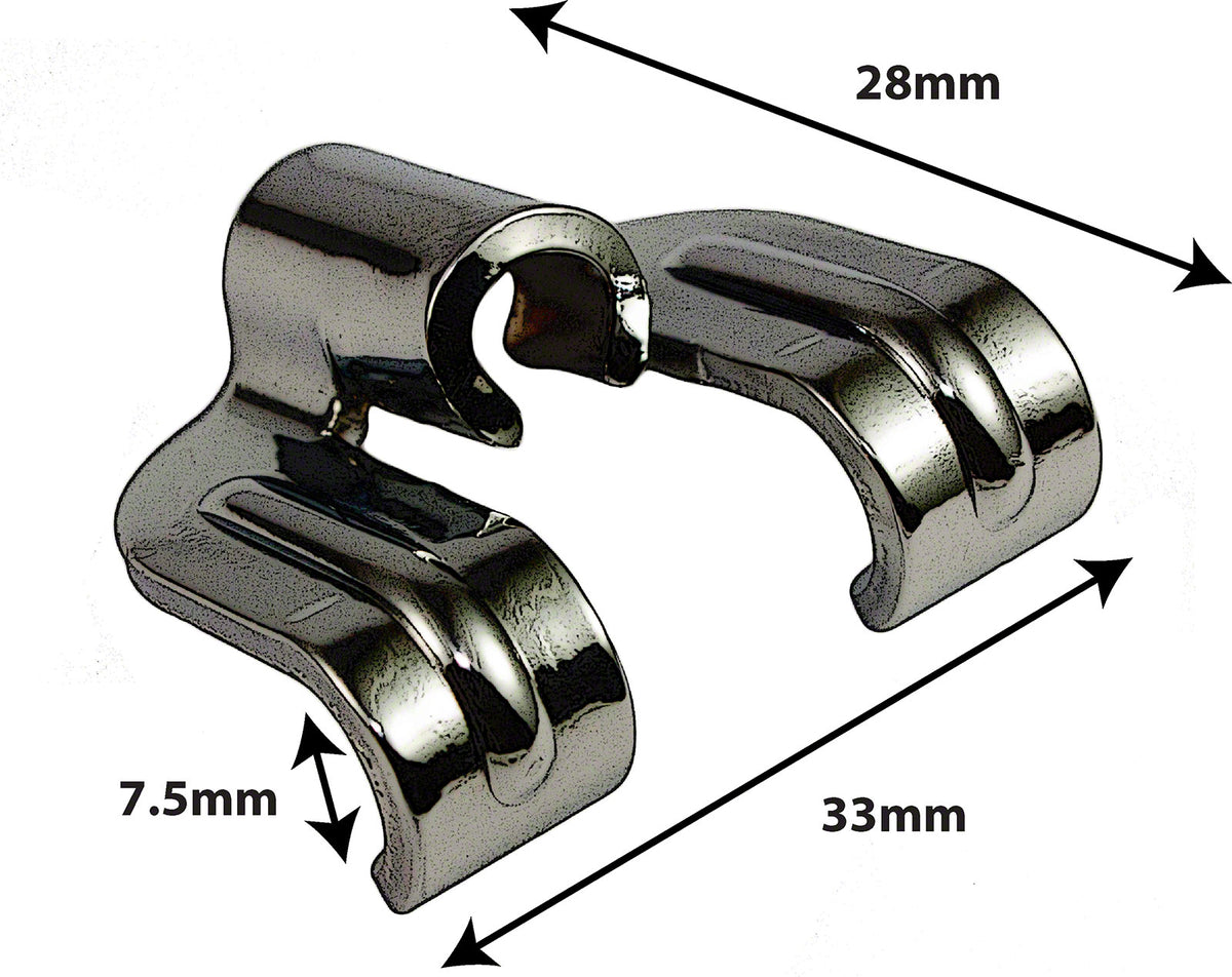 DC16BK - GRAFFA 7.5MM RULLANTE / GRANCASSA - NERO (X1)