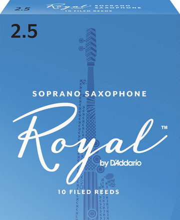 RICO ROYAL SOPRANO SAXOPHONE REEDS 2.5