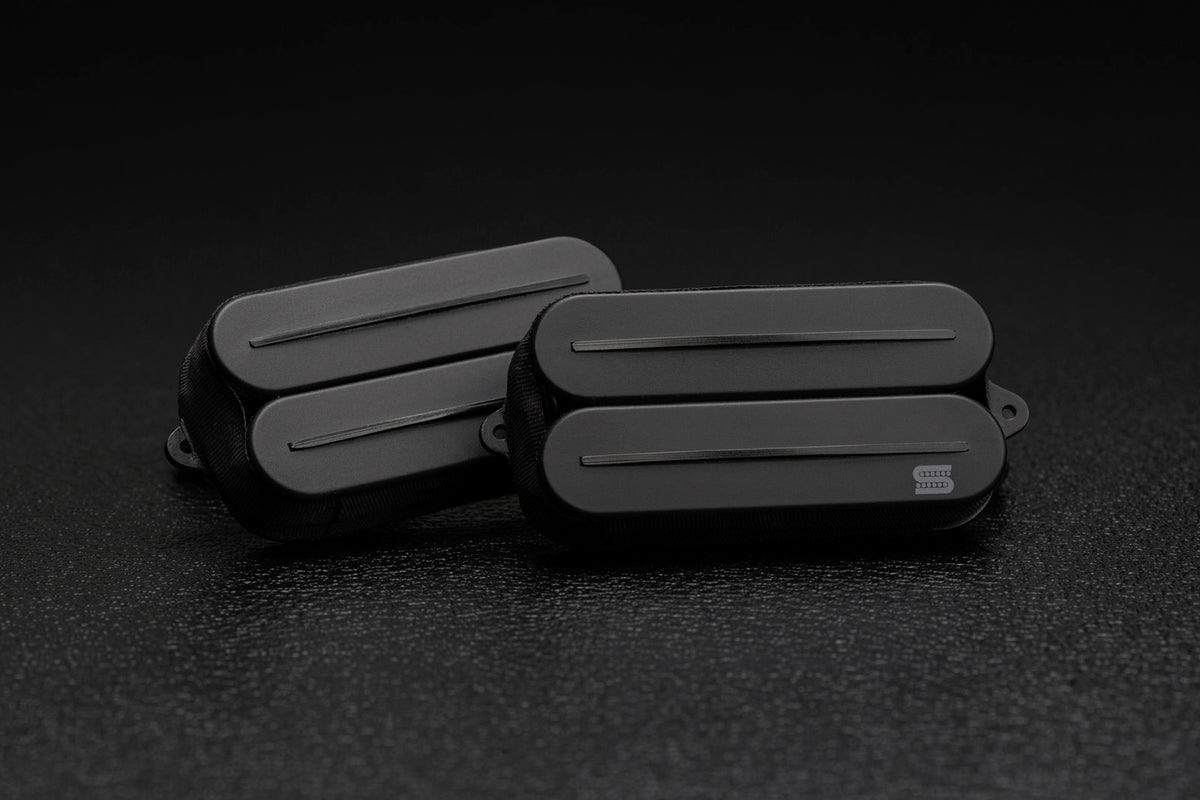 Humbucker Black Jupiter Rails, Signature Wes Hauch, Kit, Nero